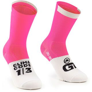 Assos GT Socks C2 fluo pink