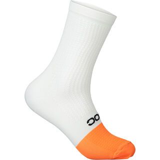 POC Flair Sock Mid hydrogen white/zink orange