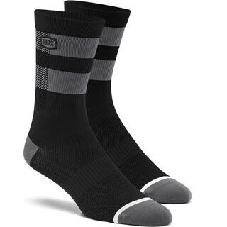 100% Flow Socks, black/grey - Radsocken