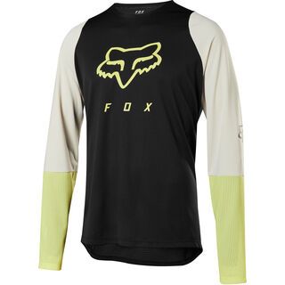 Fox Defend LS Foxhead Jersey, black/yellow - Radtrikot