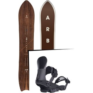 Set: Arbor Clovis 2017 + Ride El Hefe, black - Snowboardset