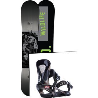 Set: Ride Wild Life 2017 + Ride KX 2015, black - Snowboardset