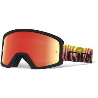 Giro Blok MTB inkl. Wechselscheibe, orange black heatwave/Lens: amber - MX Brille