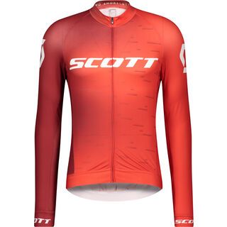 Scott RC Pro L/SL Men's Shirt fiery red/white