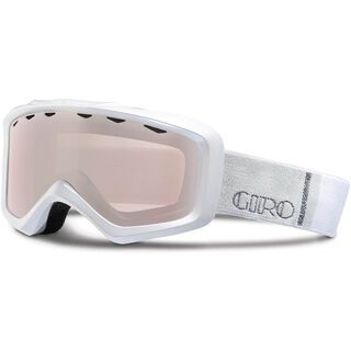 Giro Charm, white color bars/rose silver - Skibrille
