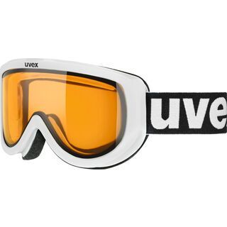 uvex Racer, white/Lens: lasergold lite - Skibrille