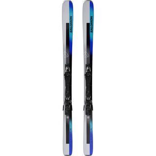 Salomon Stance 80 + M11 GW silver met./turquoise/race blue