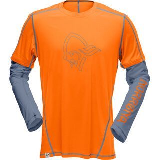 Norrona /29 tech long sleeve Shirt (M), pure orange - Radtrikot