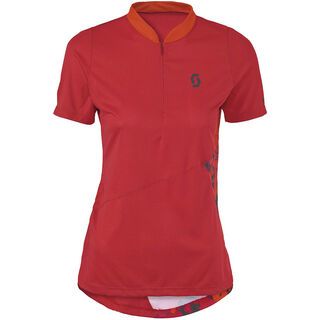 Scott Womens Sumita 10 s/sl Shirt, red/orange - Radtrikot