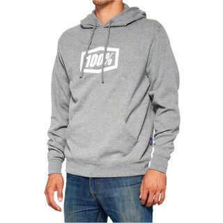 100% Icon Pullover Hoody heather grey