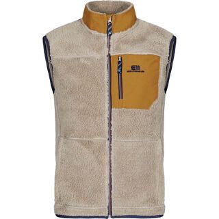 Elevenate Men's Glacier Pile Vest vintage khaki
