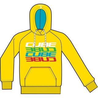 Cube Junior Hoody Mirrored Letters yellow