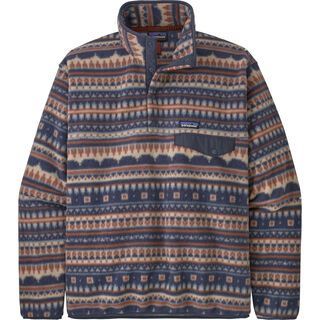 Patagonia Men's Lightweight Synchilla Snap-T Fleece Pullover - Slim Fit cottage isle: el cap khaki