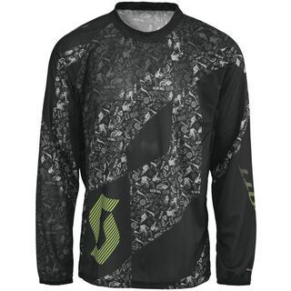 Scott Shirt FS l/sl, black/green - Radtrikot