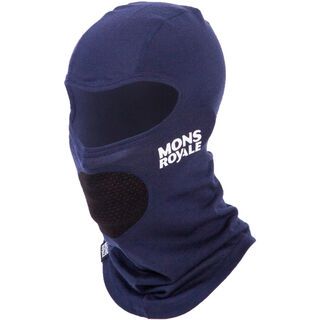 Mons Royale Tech Balaclava, black navy - Sturmhaube