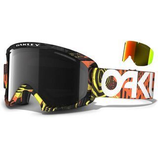 Oakley O2 XL Core Account Exclusive, Factory Pilot Solar Orange/Dark Grey & Fire Iridium - Skibrille