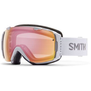 Smith I/O Photochromatisch + Spare Lens, white/red sensor mirror - Skibrille