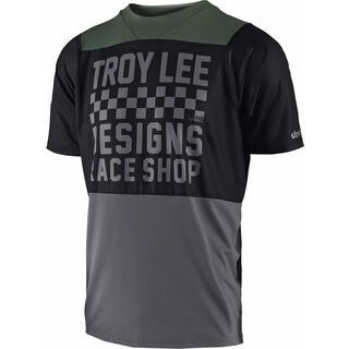 TroyLee Designs Skyline Checker S/S Jersey, black/gray - Radtrikot