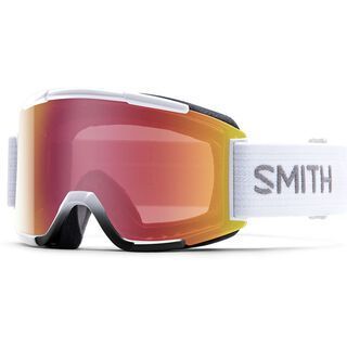 Smith Squad + Spare Lens, white/red sonsor mirror - Skibrille
