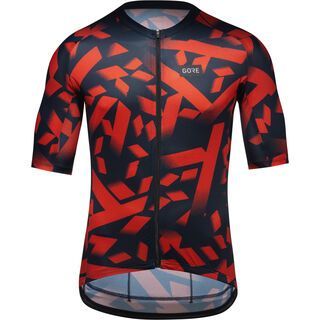 Gore Wear Spirit Signal Camo Trikot Herren orbit blue/fireball