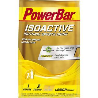 PowerBar Isoactive - Isotonic Sports Drink, 33g Portionsbeutel - Getränkepulver