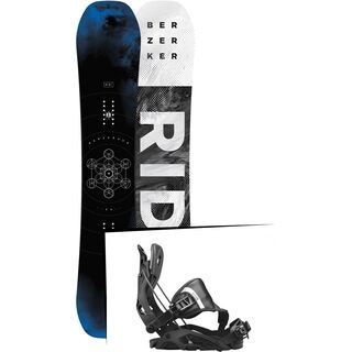 Set: Ride Berzerker 2017 + Flow Fuse Hybrid 2017, black - Snowboardset