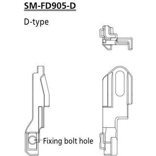 Shimano Umwerfer-Adapter XTR für FD-M9050/9070 (Di2) - Direct-Mount