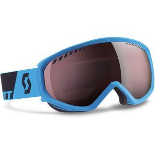 Scott Faze, neon blue/silver chrome - Skibrille