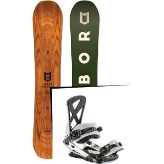 Set: Arbor Formula Premium 2017 + Nitro Phantom 2017, white - Snowboardset