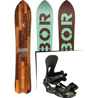 Set: Arbor Cosa Nostra 2017 + Nitro Machine 2015, black - Snowboardset