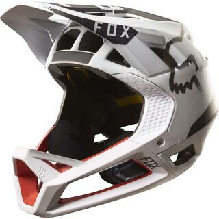 Fox Proframe Helmet Moth, white/black/red - Fahrradhelm