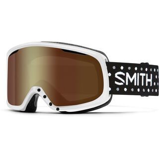 Smith Riot inkl. Wechselscheibe, white dots/Lens: gold sol-x - Skibrille