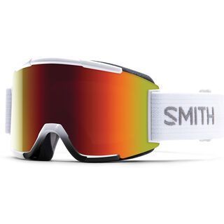 Smith Squad + Spare Lens, white/red sol-x mirror - Skibrille