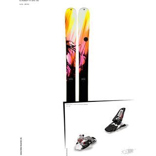 K2 SKI Set: Remedy 117 2014 + Marker Squire 11