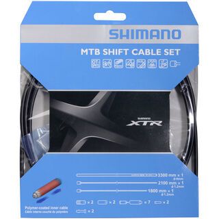 Shimano Schaltzug-Set MTB XTR polymerbeschichtet schwarz