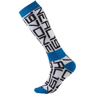 ONeal Pro MX Socks Typo, blue/white/black - Radsocken