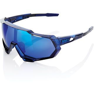 100% Speedtrap, transl. blue/Lens: electric blue mirror - Sportbrille