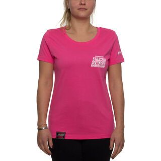 BIKER-BOARDER Strassenschlacht T-Shirt Logo Damen pink