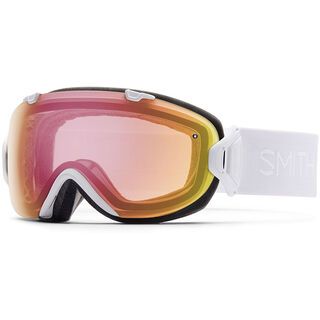 Smith I/Os Photochromatisch + Spare Lens, white gbf/red sensor mirror - Skibrille