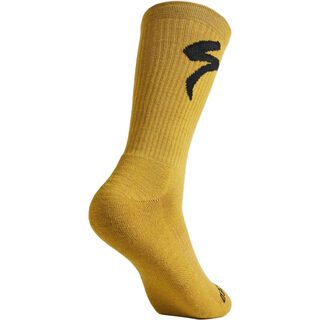 Specialized Merino Midweight Tall Logo Sock harvest gold