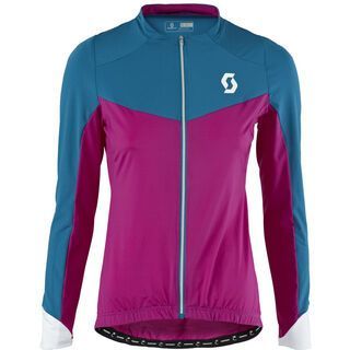Scott Womens Endurance F-Zip l/sl Shirt, purple/blue - Radtrikot