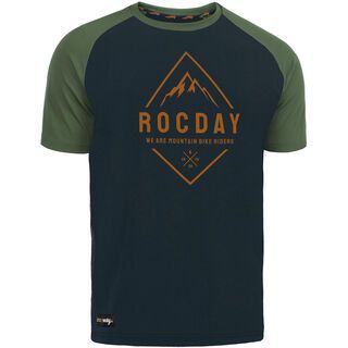 Rocday Peak Short Sleeve Jersey navy/green