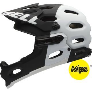 Bell Super 2R MIPS, matte black white aggresion - Fahrradhelm