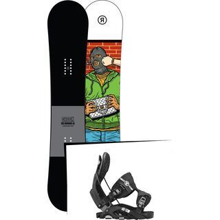 Set: Ride Crook 2017 + Flow Nexus 2017, black - Snowboardset