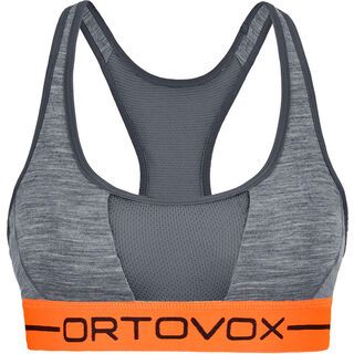 Ortovox 185 Merino Rock'n'Wool Sport Top W, dark grey blend - Sport BH
