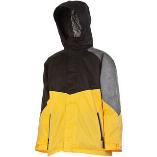 Nitro Boys White Riot Jacket, Black/Yellow/Grey Xerox - Snowboardjacke