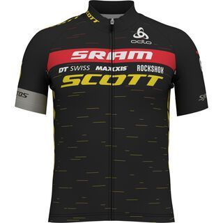 Scott SRAM Racing Team Replica Shirt, black/sulphur yellow - Radtrikot