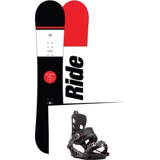 Set: Ride Agenda Wide 2017 + K2 Cinch CTS 2017, black - Snowboardset