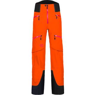 Ortovox 3L Merino Pants Guardian Shell, crazy orange - Skihose