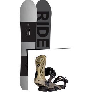Set: Ride Timeless 2017 + Ride Capo 2016, gold - Snowboardset